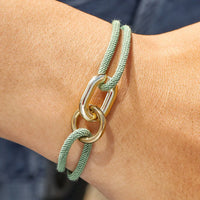 Rope Bracelet for Men Minimalist Gold Link 🔗