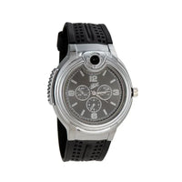 Metal Gas Windproof Portable Open Flame Lighter Smoking Outdoor Watch Inflatable ⌚️🔥