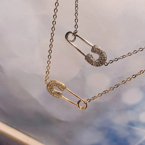 Dainty Initial Pin Choker Necklace Personalized Stackable Necklace 💎