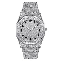 Royal Oak Style Luxury Hip Hop Iced Out Diamond Quartz Wrist Watch ⏱️