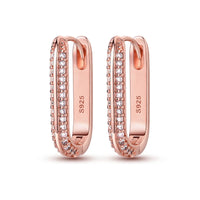Rose Gold Series 925 Sterling Silver Flamingo Giraffe Star and Moon Flower Earrings ✨