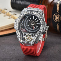 Full diamond Classic Quartz Watches Mens Case Business Luxury 💎