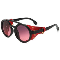 Retro Steampunk Sunglasses Men Women UV400 Round Punk Sunglasses 👓