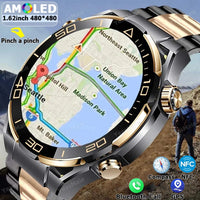 New NFC Smartwatch Men 4GB ROM  Wireless 4GB ROM Bluetooth Call 📞⌚️