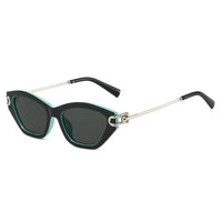 Square Sunglasses with Silver Buckle Accent | UV Protection | Trendy Women's🕶️