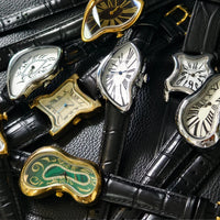 Surrealist Art Melting Clock Watch Unique Soft Time Quartz Wristwatch ⌚️