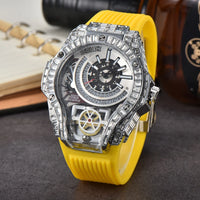 Full diamond Classic Quartz Watches Mens Case Business Luxury 💎
