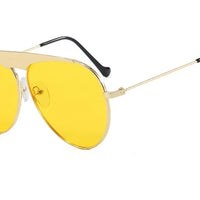 Oversized Pilot Sunglasses Women Top Quality Mirror Driving Cool Sunglasses 🕶️