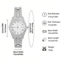 Luxurious hip-hop style watch-bracelet diamond for men and women 💎