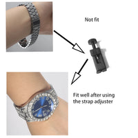 Diamond Watch Set Square Watch+Cuban Chain+Bracelet 💎