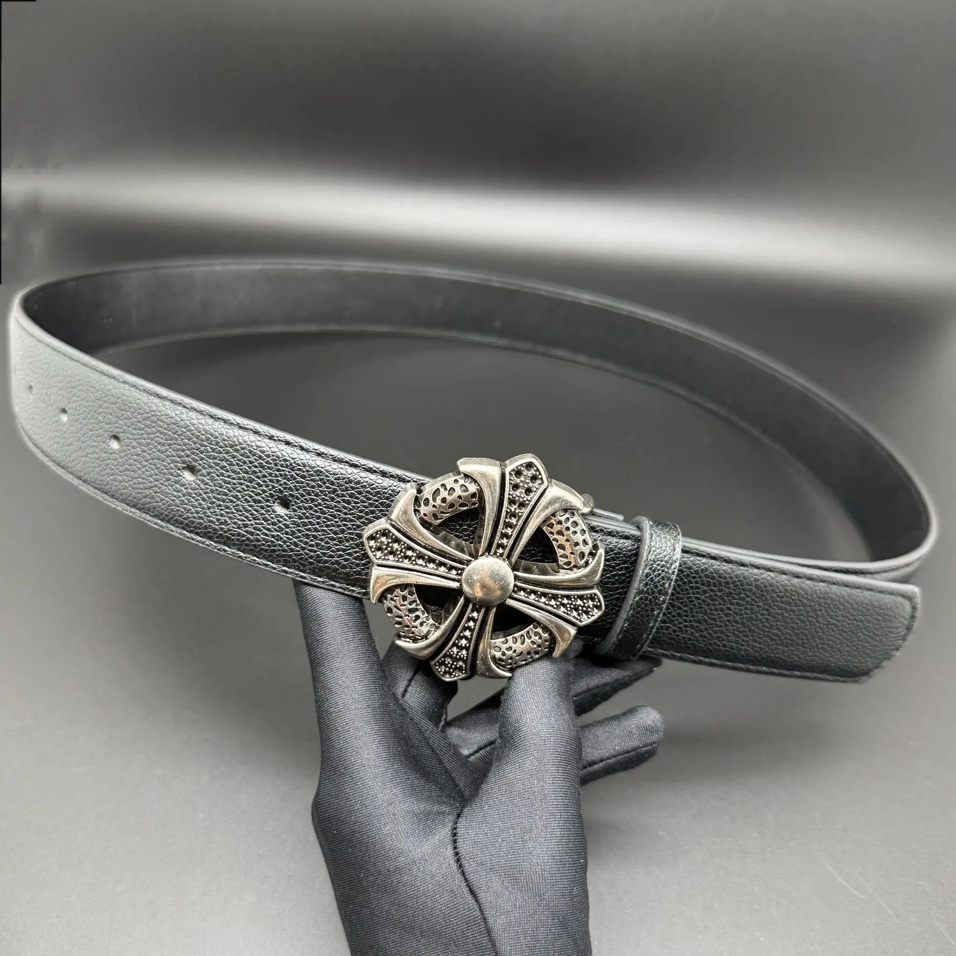 CRH  Women Men Belts Goth Ladies Hip Hop Punk Rivet Skeleton Belt ⚜️
