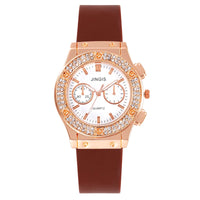 New Silicone Quartz Watch Diamond Watch Neutral Watch Alloy 💎