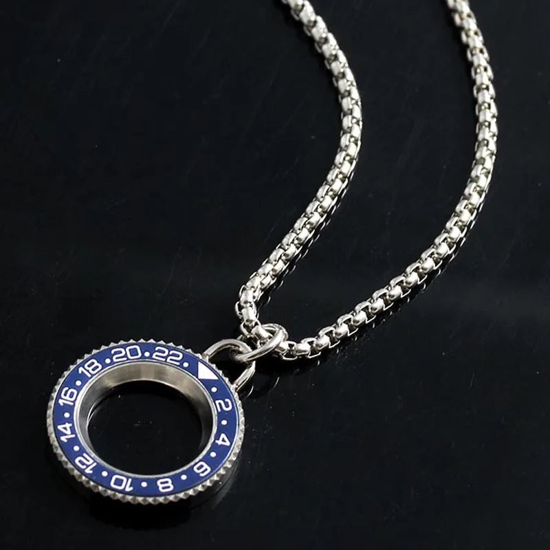 GMT Watches Speedometer Bezel Steel Necklace ✨