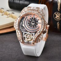 Full diamond Classic Quartz Watches Mens Case Business Luxury 💎