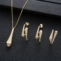 Cubic Zircon Brand 3pcs Jewelry Set 💎