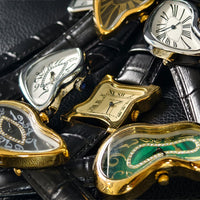Surrealist Art Melting Clock Watch Unique Soft Time Quartz Wristwatch ⌚️
