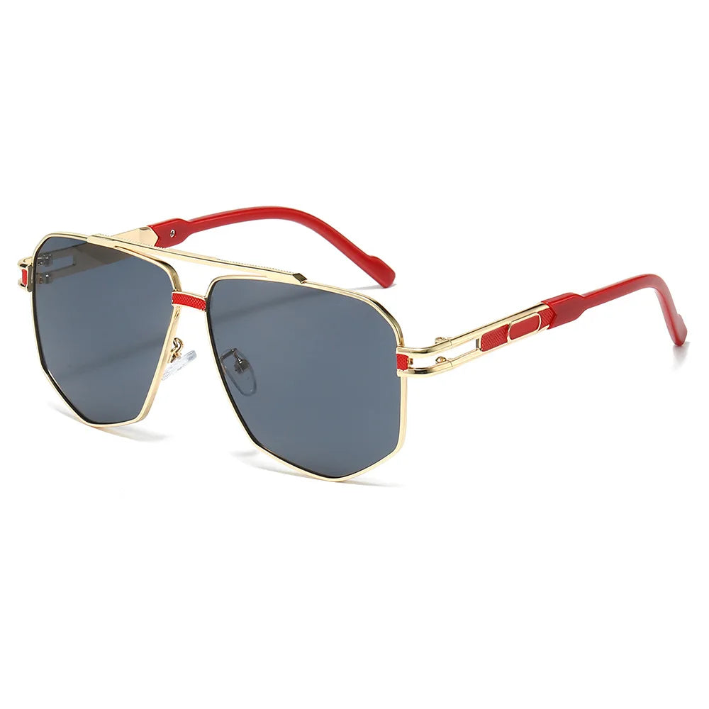 Metal Designed Large Frame Sunglasses 🕶️