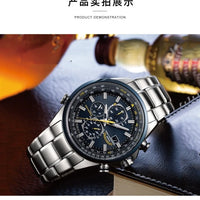 Luxury Stainless Steel Chronograph Professional Pilot Watch ⌚️