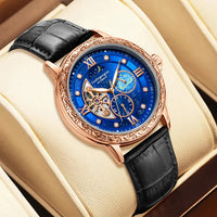 Luxury Men's Business Automatic Mechanical Skeleton Design Watch ⌚️