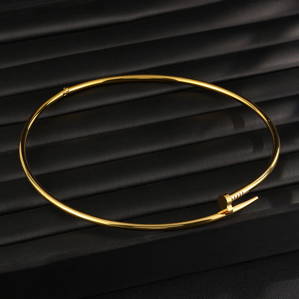 Clou Necklace Smooth Chain Goth Jewelry 💎