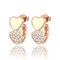 Rose Gold Series 925 Sterling Silver Flamingo Giraffe Star and Moon Flower Earrings ✨