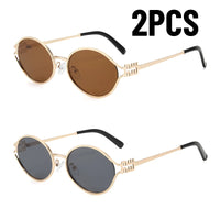Retro Small Frame Woman Man Metal Cat Eye Glasses Shades UV Protection Sun Glasses✨