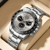 40mm Sport daytona f1 multifunctional, minimalist, high-end niche, luminous calendar, quartz watch