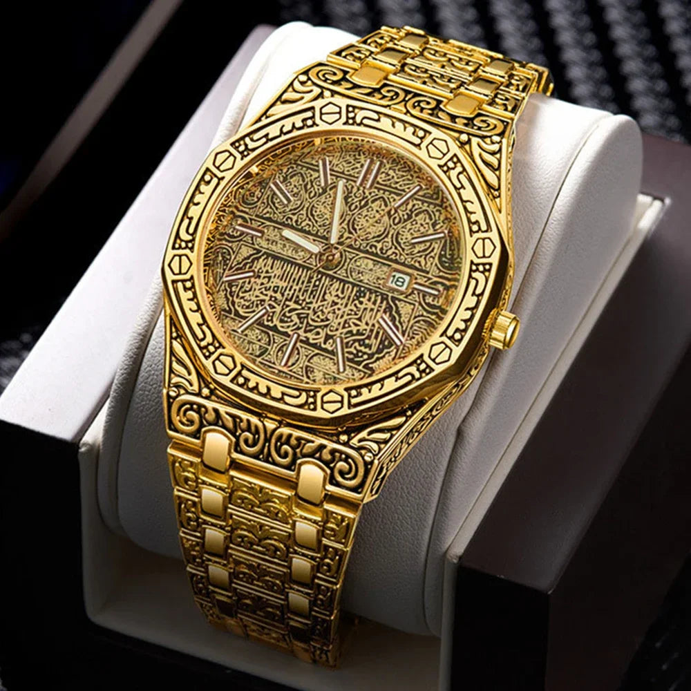 Luxury Men's Quartz Watch Retro Business Men Watches Large Dial ✨