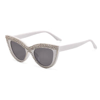 Rhinestones Cat Eye Sunglasses Stylish Women Shades Designer Sunglasses 🕶️