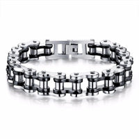 Bike Bicycle Chain 316L Stainless Steel Mens Bracelet ⛓