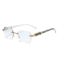 Luxury Rimless Sunglasses Square Sunglasses ✨