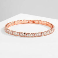 D VVS1 Moissanite Tennis Bracelet Original s925 Sterling Silver Plated 18k White Gold Full Diamond Bracelets✨