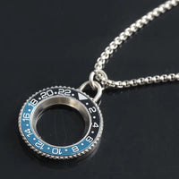 GMT Watches Speedometer Bezel Steel Necklace  ⏱️