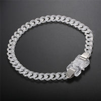 Titanium Steel Street Men Letters Metal Safety Buckle Necklace Fashion Jewelry ✨