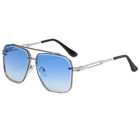 Luxury Metal Square Sunglasses Big Pilot Sunglasses 🕶️