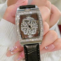 Rhinestone Detail Quartz Movement Watch ✨