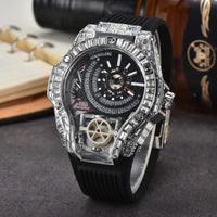 Full diamond Classic Quartz Watches Mens Case Business Luxury 💎
