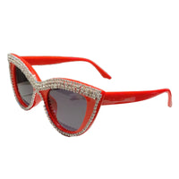 Rhinestones Cat Eye Sunglasses Stylish Women Shades Designer Sunglasses 🕶️