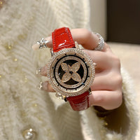 Quarts 28mm Quality watches for women four leaf ⏱️