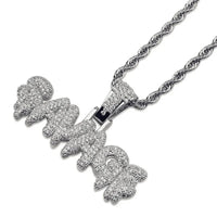 Diamond  Hip Hop Necklace Shiny Cubic Zirconia Wallet Pendant 💎