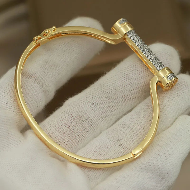 Luxury Metal Full Crystal Bar Bangles&Bracelet  ✨