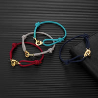 DV Gold Handcuff Milanese Cord Adjustable Bracelet, Unisex Couple Bracelet ⛓️‍💥