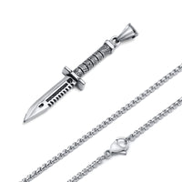 Stainless Steel Cool Punk Dagger Necklaces for Men ✨
