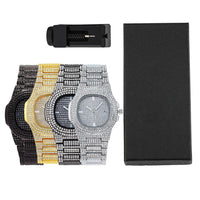 Full Diamonds Wrist Watch Bundled Jewelry Gift Box 💎