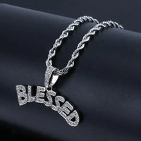 Diamond  Hip Hop Necklace Shiny Cubic Zirconia Wallet Pendant 💎