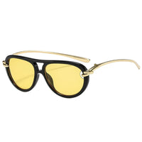 Popular Fashion Double Bridges Pilot Women Luxury Sunglasses Brand Designer 🕶️