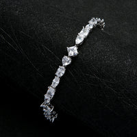 Luxury Square Water Drop Tennis Chain Bracelets Cubic Zirconia CZ Bohemian 💎