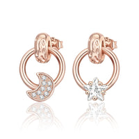 Rose Gold Series 925 Sterling Silver Flamingo Giraffe Star and Moon Flower Earrings ✨