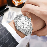 Luxurious hip-hop style watch-bracelet diamond for men and women 💎