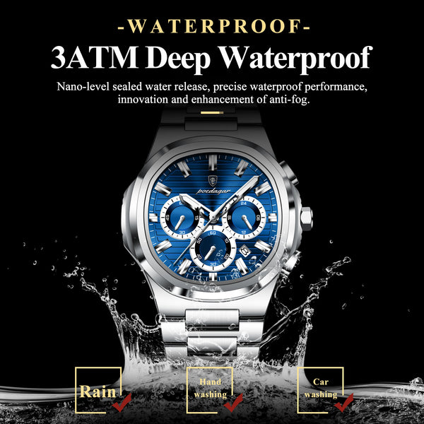 Luxury Men Watch Stainless Steel Quartz Men's Watches⌚️